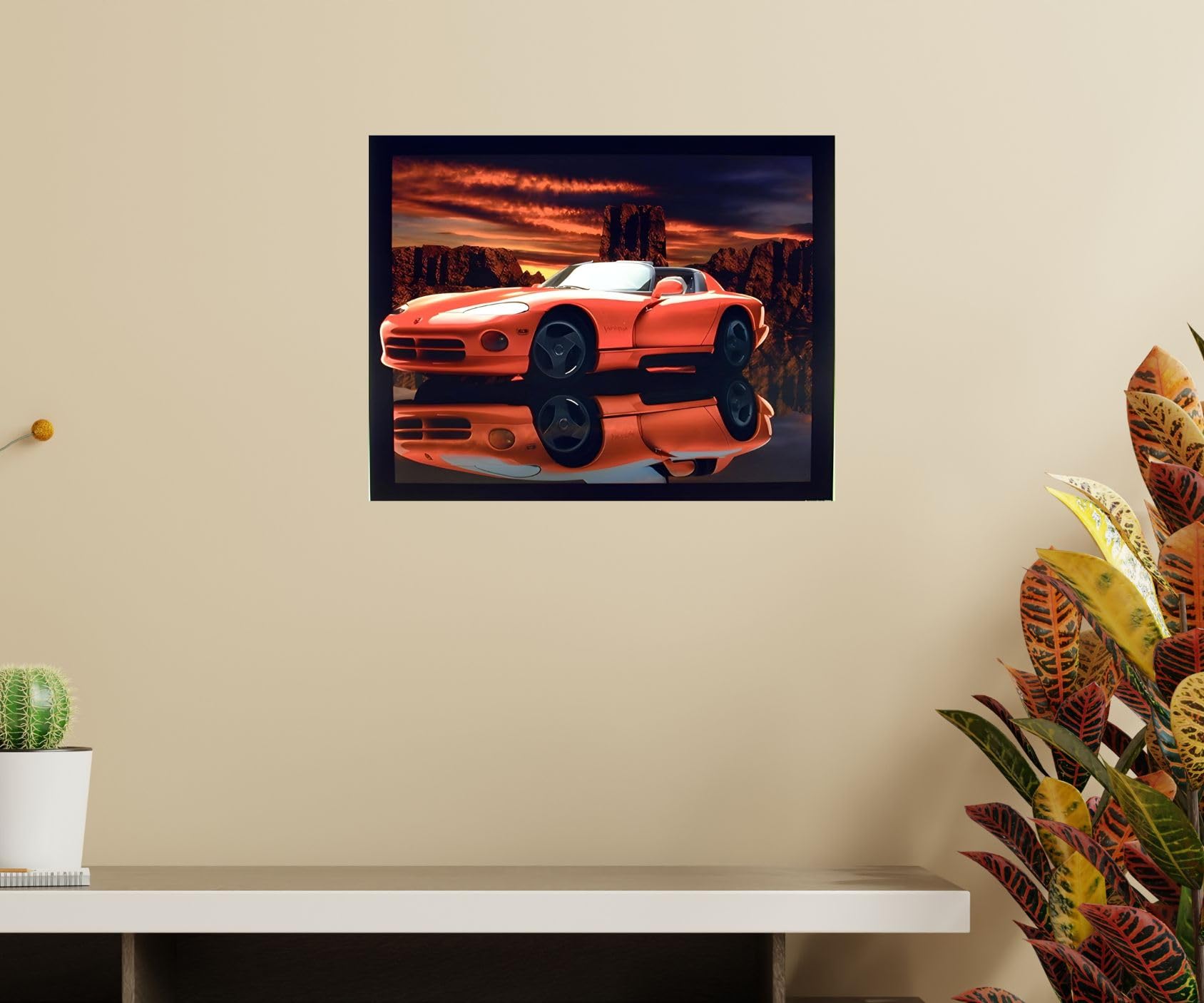 Amazon.com: Impact Posters Gallery Classic Red Dodge Viper